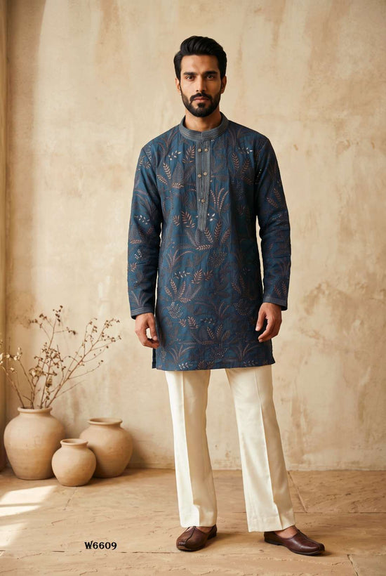 Outluk Wedding Vol-66 Lachaka Embroidered Mens Kurta Pajama