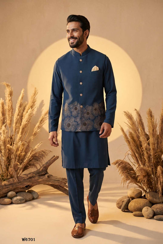 Outluk Wedding Vol-67 Silk Embroidered Party Wear Mens Kurta Pajama