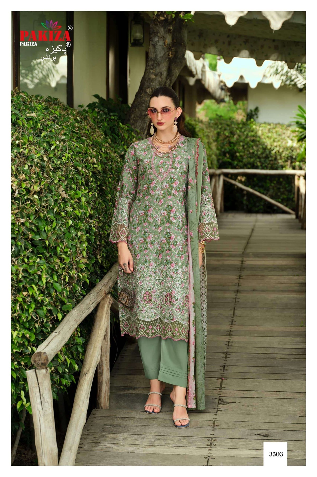 PAKIZA GULBAHAAR VOL-35 Pure Lawn Chikankari Embroidered Dress Material