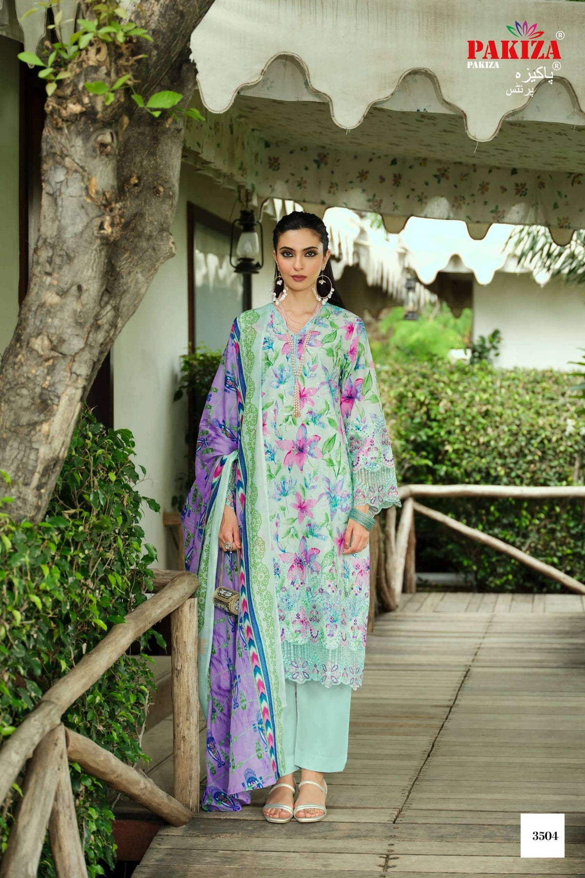 PAKIZA GULBAHAAR VOL-35 Pure Lawn Chikankari Embroidered Dress Material