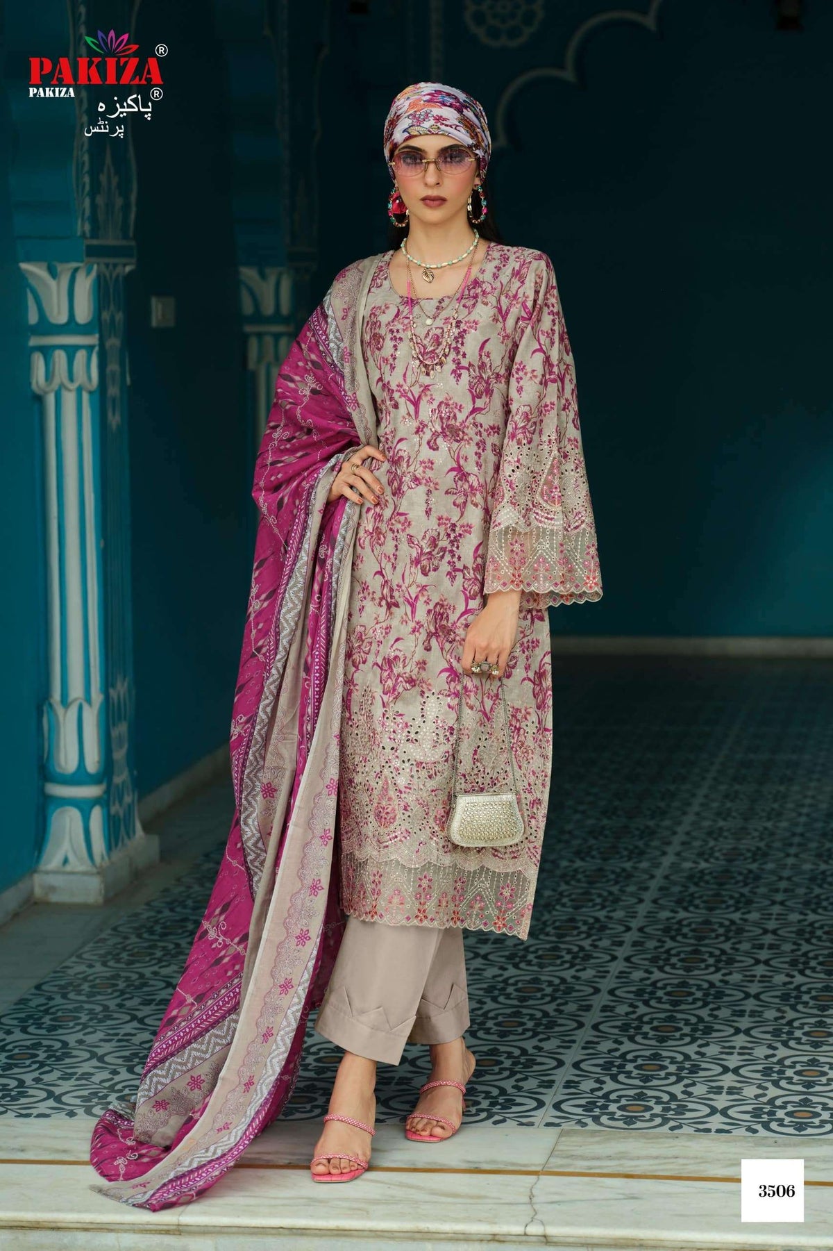 PAKIZA GULBAHAAR VOL-35 Pure Lawn Chikankari Embroidered Dress Material