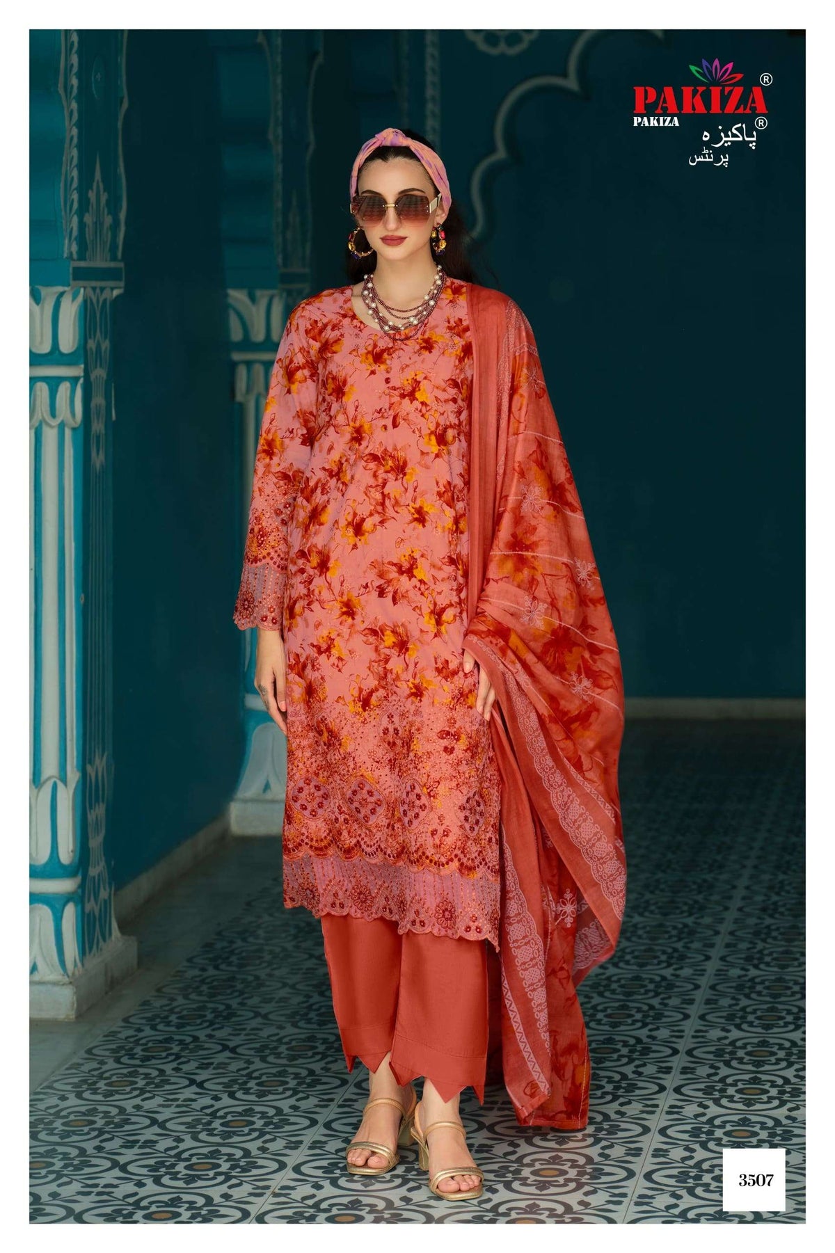 PAKIZA GULBAHAAR VOL-35 Pure Lawn Chikankari Embroidered Dress Material