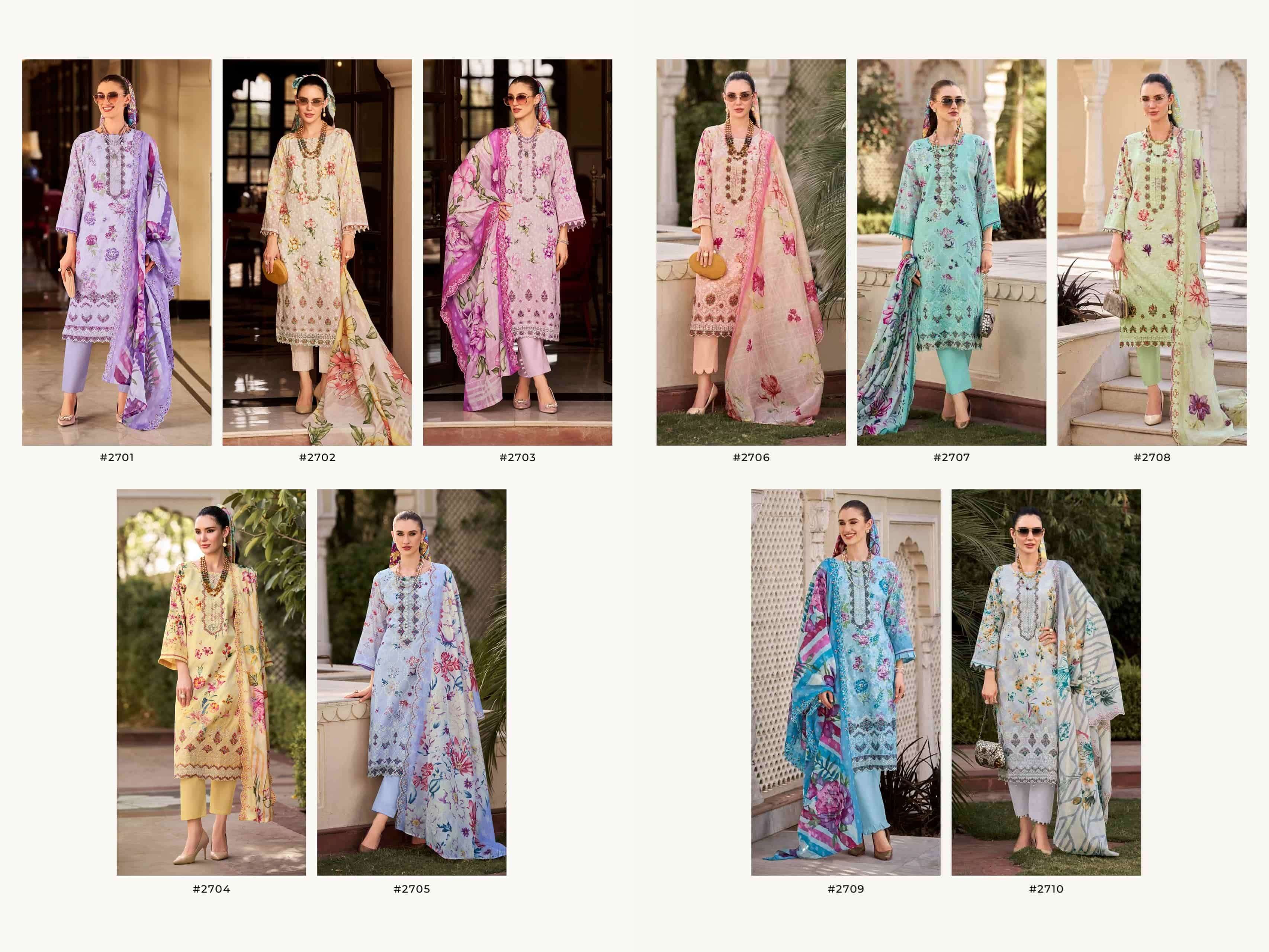 Pakiza Prints Chikankari Vol 27 Lawn Cotton Pakistani Suit