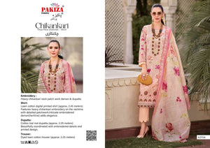 Pakiza Prints Chikankari Vol 27 Lawn Cotton Pakistani Suit