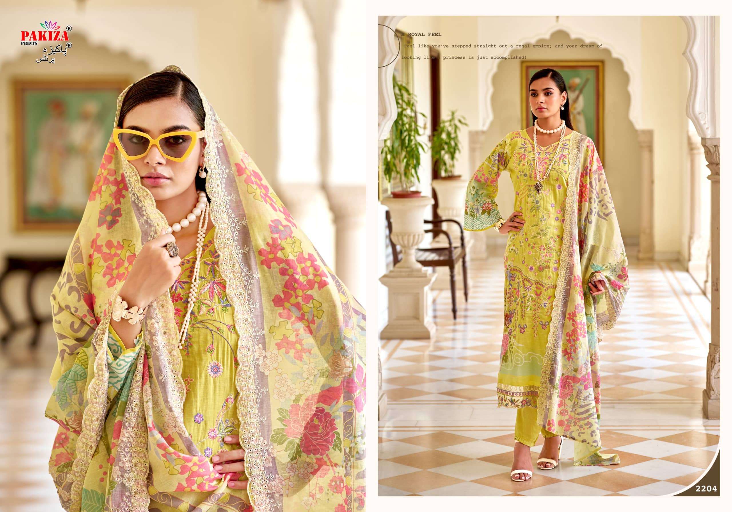 Pakiza Prints Farah Vol 22 Lawn Chikankari Unstitched Pakistani Suit