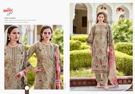 Pakiza Prints Farah Vol 32 Lawn Chikakari Dress Material