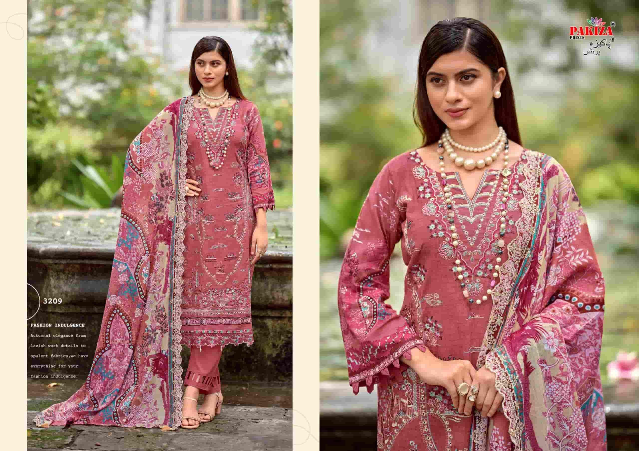 Pakiza Prints Farah Vol 32 Lawn Chikakari Dress Material