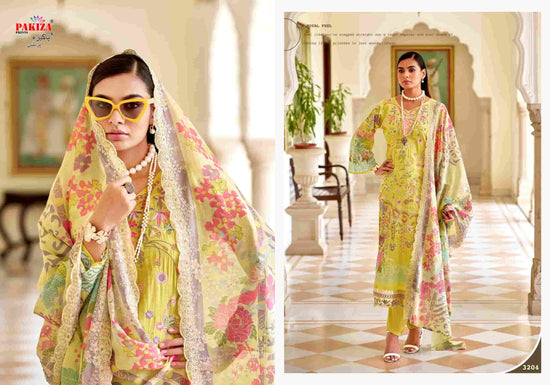 Pakiza Prints Farah Vol 32 Lawn Chikakari Dress Material