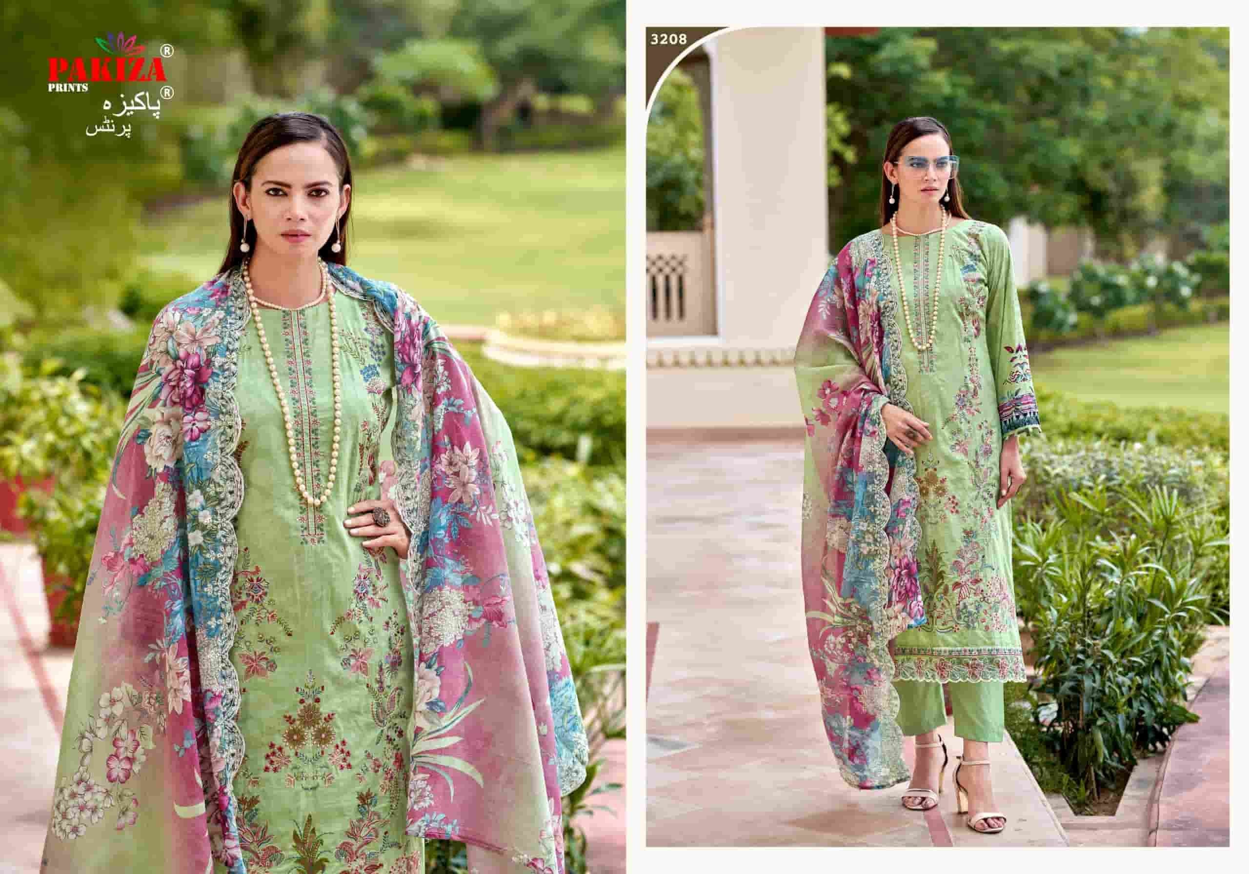 Pakiza Prints Farah Vol 32 Lawn Chikakari Dress Material
