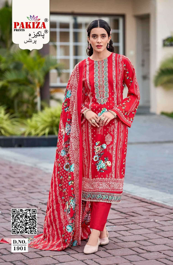 Pakiza Prints Farmaish Vol 19 Premium Jam Satin Printed Dress Material Wholesale Catalogue - Amrah Wholesale