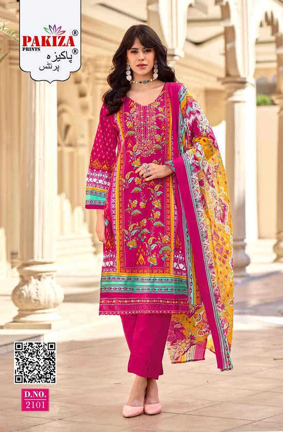 Pakiza Prints Farmaish Vol 21 Zam Satin Printed Dress Material Wholesale Catalogue - Amrah Wholesale
