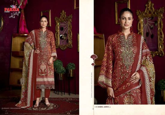 Pakiza Prints Farmaish Vol 6 Jam Satin Embroidered Dress Material - Amrah Wholesale