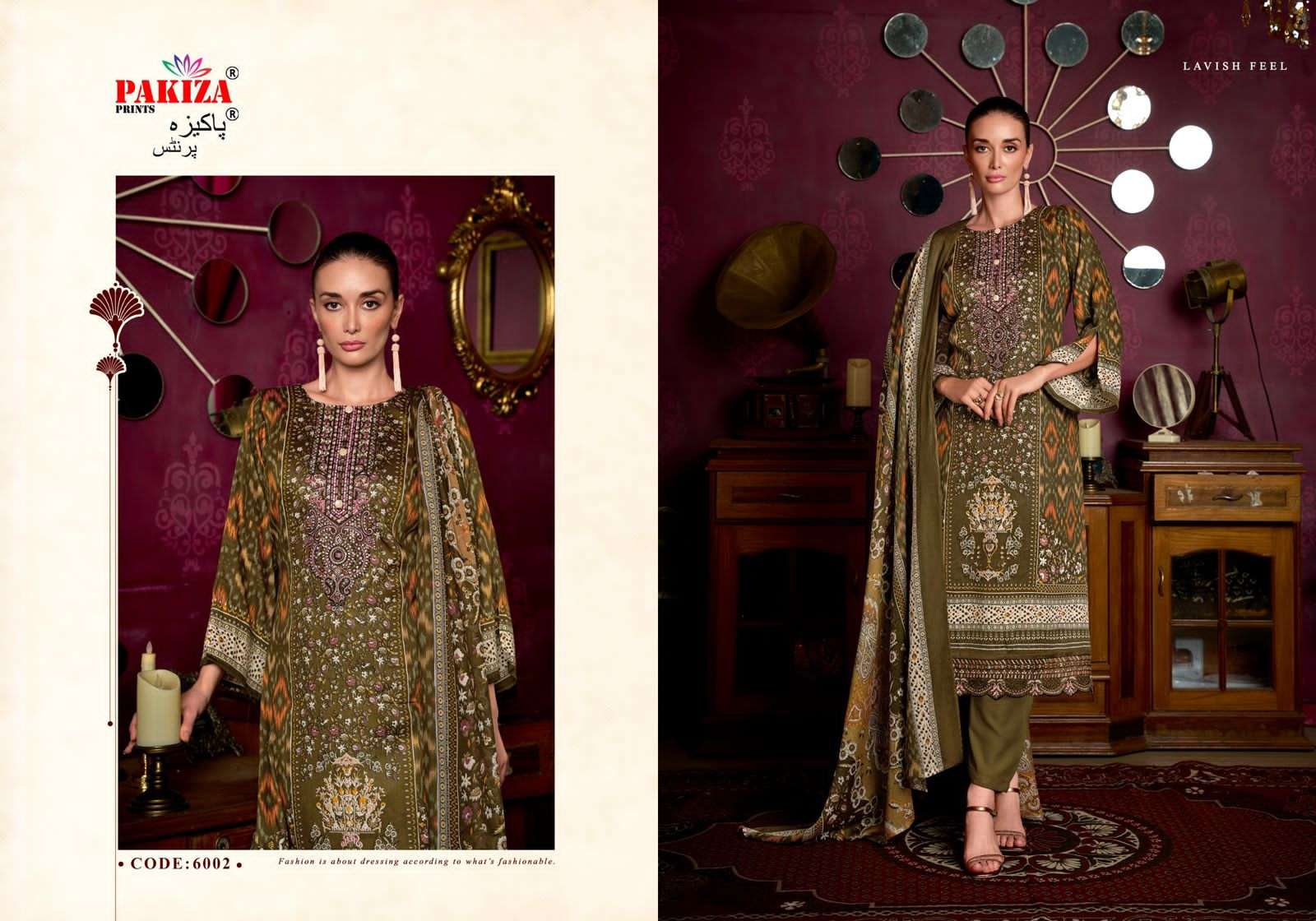 Pakiza Prints Farmaish Vol 6 Jam Satin Embroidered Dress Material - Amrah Wholesale