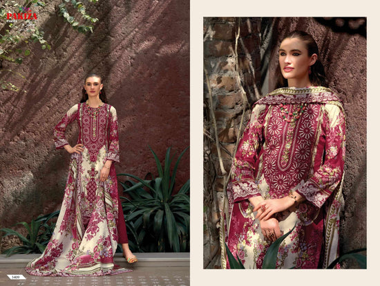 Pakiza Prints Hania Hiba Vol-34 01 To 010 Lawn Printed Dress Material
