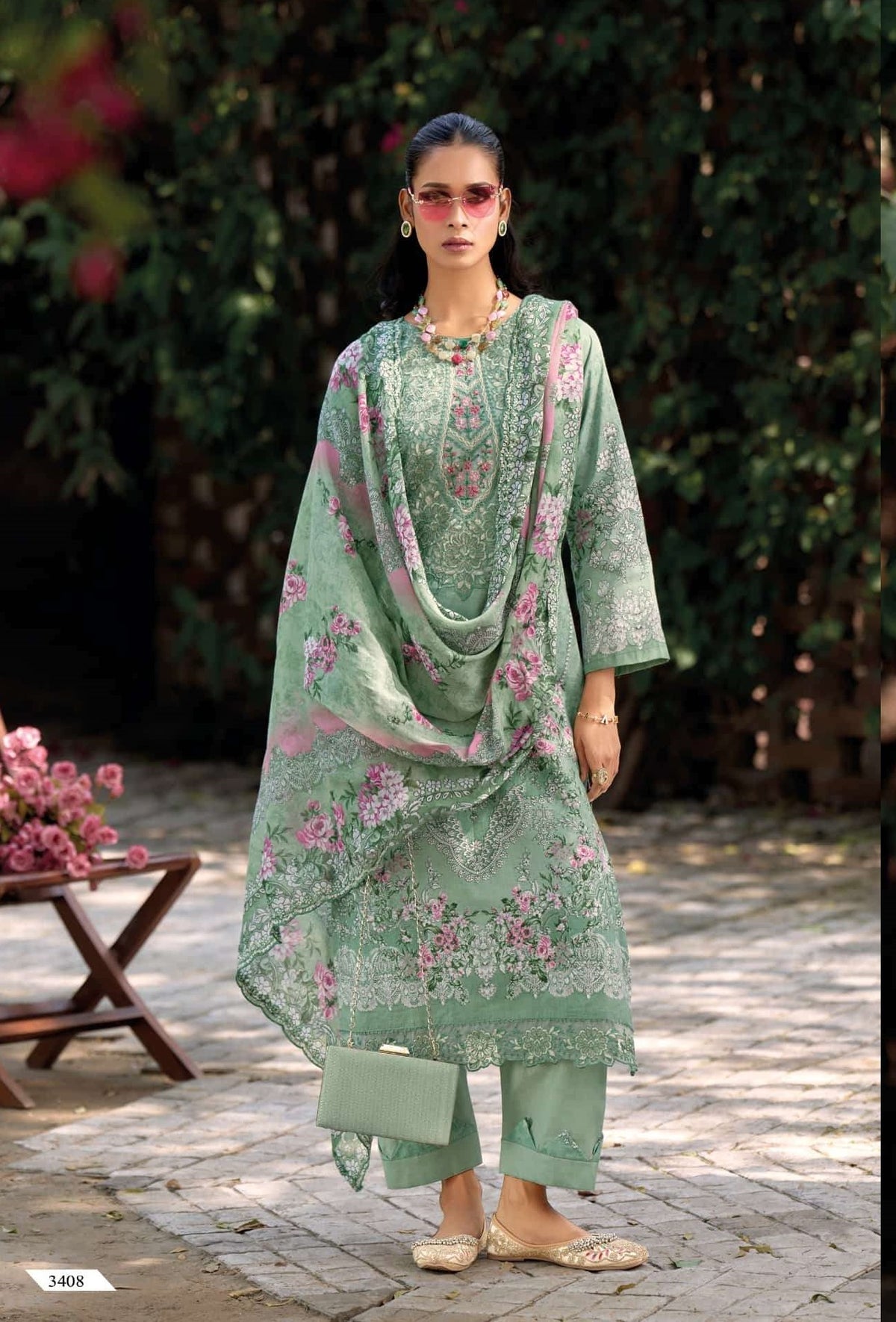 Pakiza Prints Hania Hiba Vol-34 01 To 010 Lawn Printed Dress Material