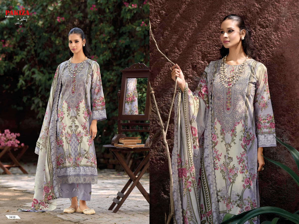 Pakiza Prints Hania Hiba Vol-34 01 To 010 Lawn Printed Dress Material