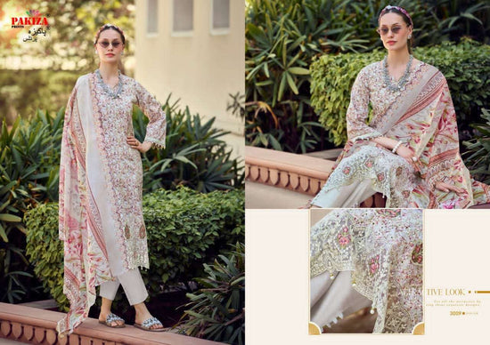 Pakiza Prints Haya Vol 30 Kashmiri Style Lawn Cotton Suit - Amrah Wholesale