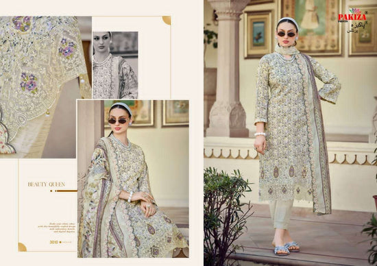 Pakiza Prints Haya Vol 30 Kashmiri Style Lawn Cotton Suit - Amrah Wholesale