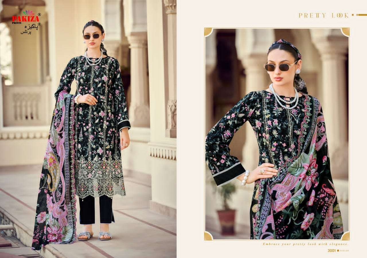Pakiza Prints Haya Vol 30 Kashmiri Style Lawn Cotton Suit