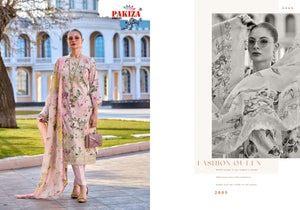 Pakiza Prints Humdum Vol 28 Lawn Cotton Embroidered Dress Material