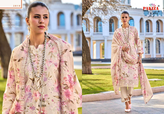 Pakiza Prints Humdum Vol 28 Lawn Cotton Embroidered Dress Material