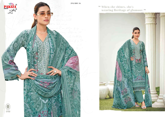 Pakiza Prints Rehnuma Vol 31 Royal Crepe Dress Material