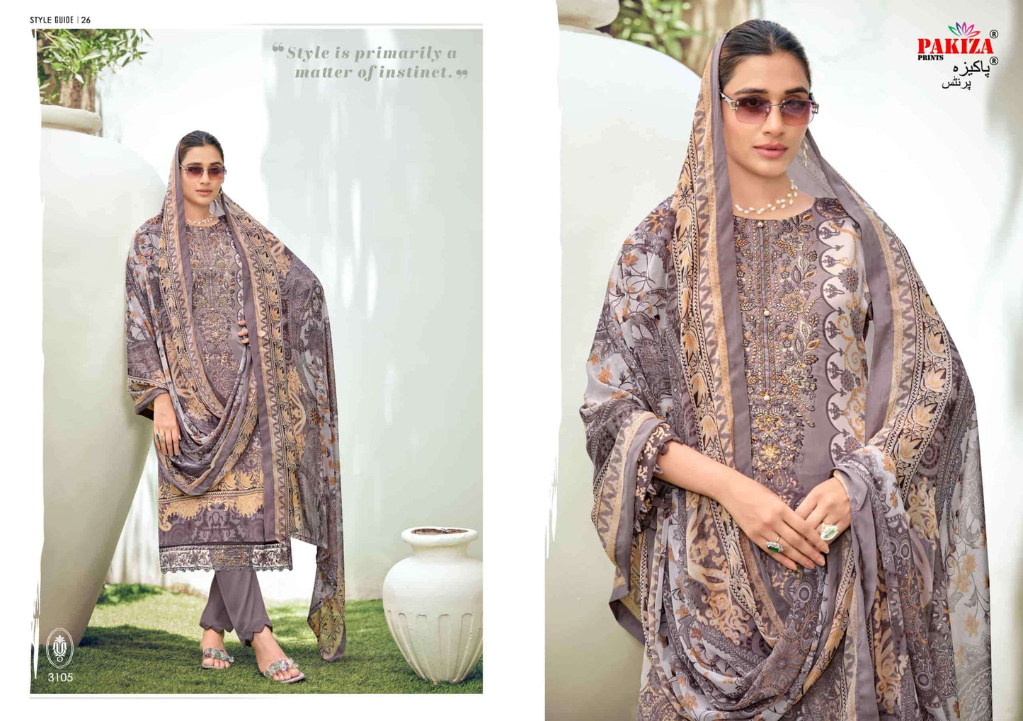 Pakiza Prints Rehnuma Vol 31 Royal Crepe Dress Material