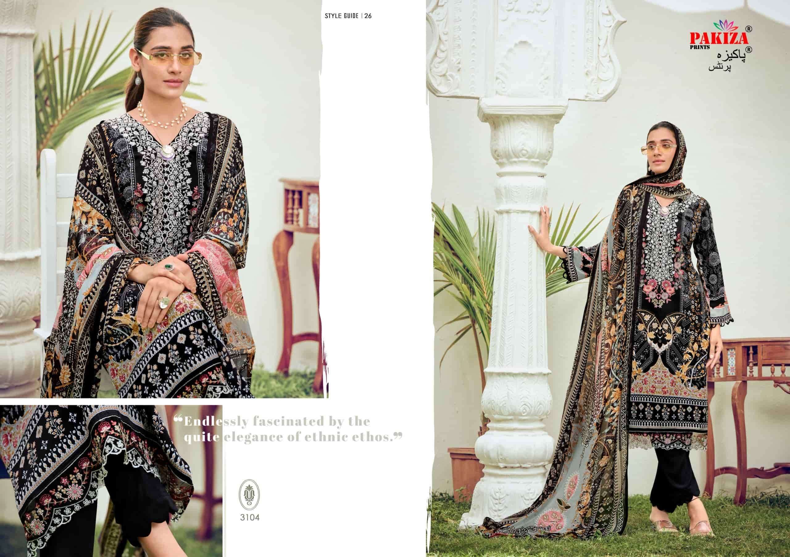 Pakiza Prints Rehnuma Vol 31 Royal Crepe Dress Material