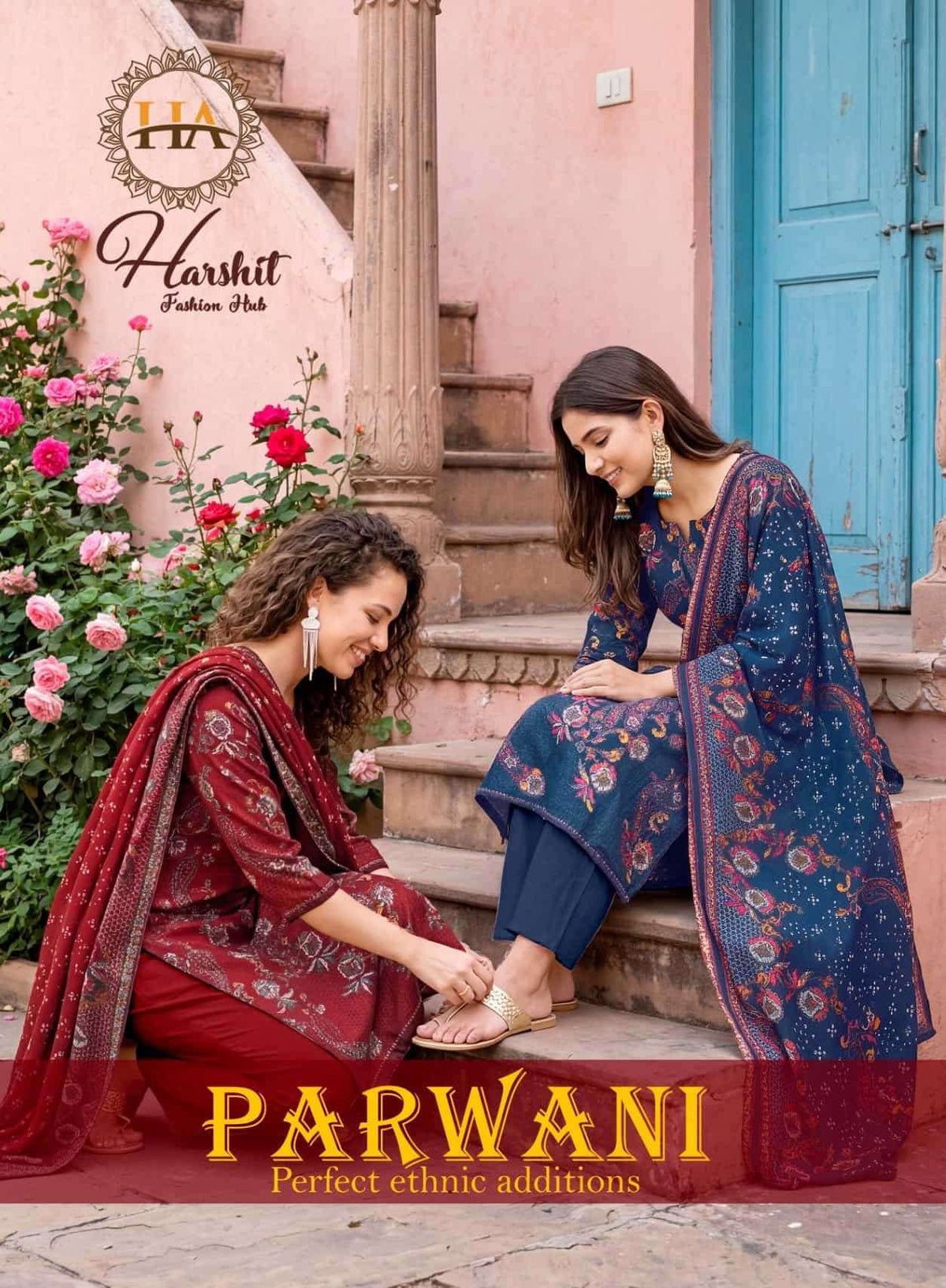Harshit Fashion Hub Parwani Cotton Dress Material - Amrah Wholesale