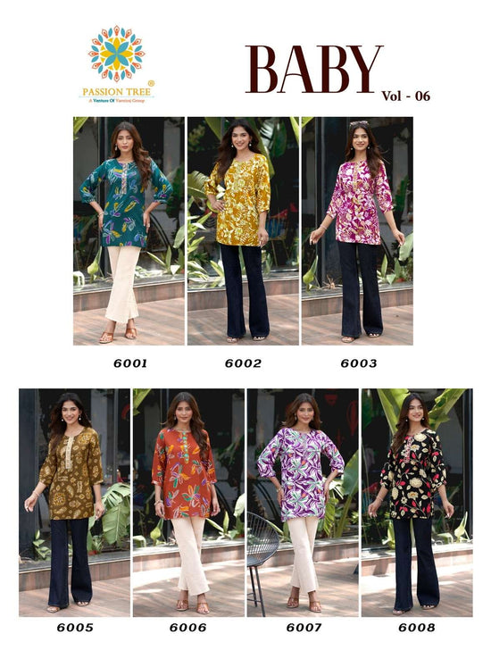 PASSION TREE BABY VOL-6 Rayon Printed Stitched Kurti