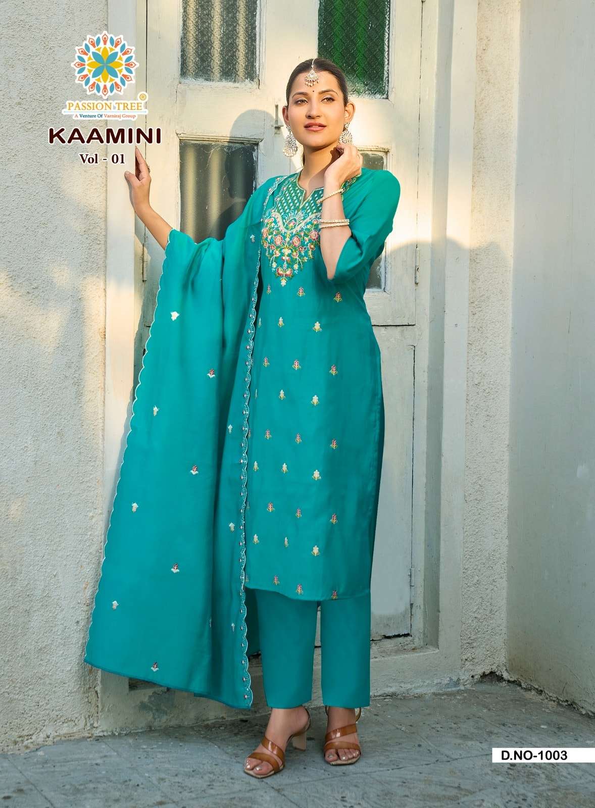 Passion Tree Kaamini Vol-1 Roman Silk Dress Material