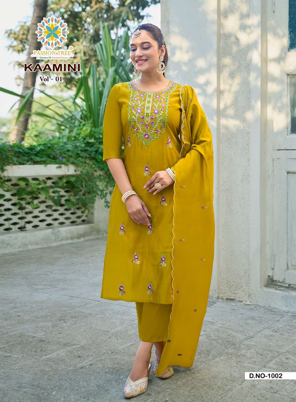 Passion Tree Kaamini Vol-1 Roman Silk Dress Material