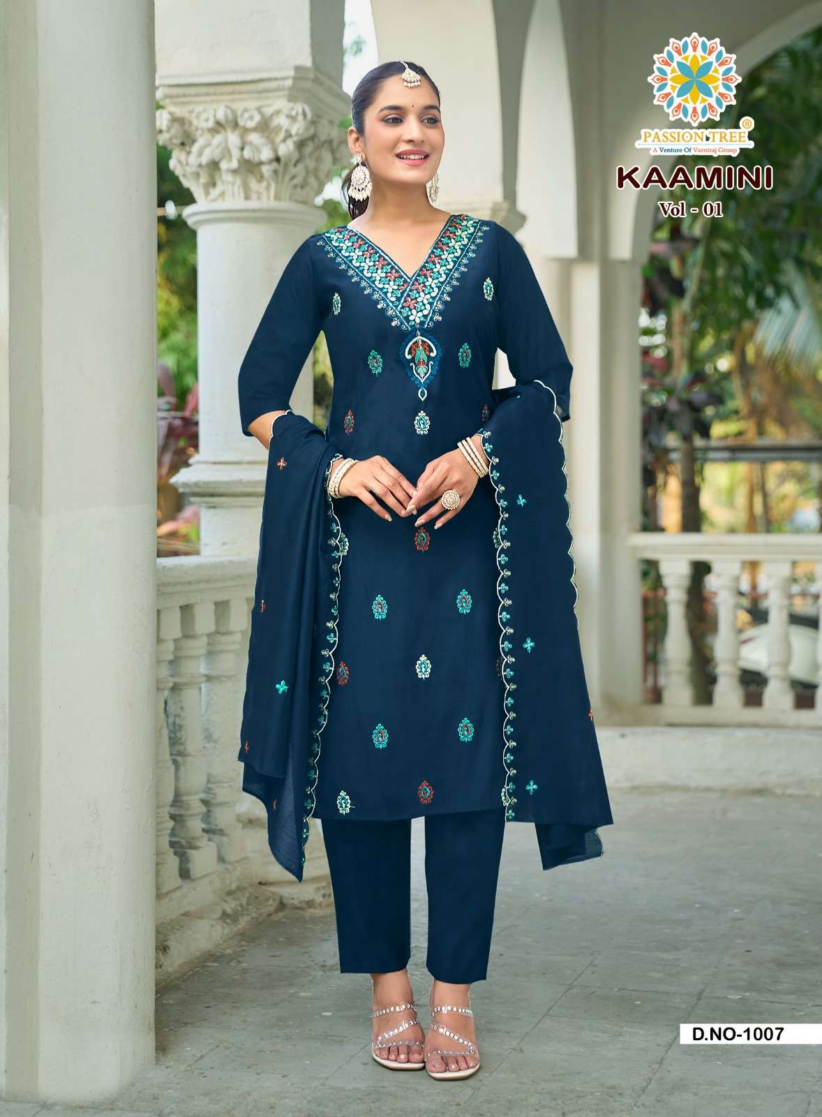Passion Tree Kaamini Vol-1 Roman Silk Dress Material