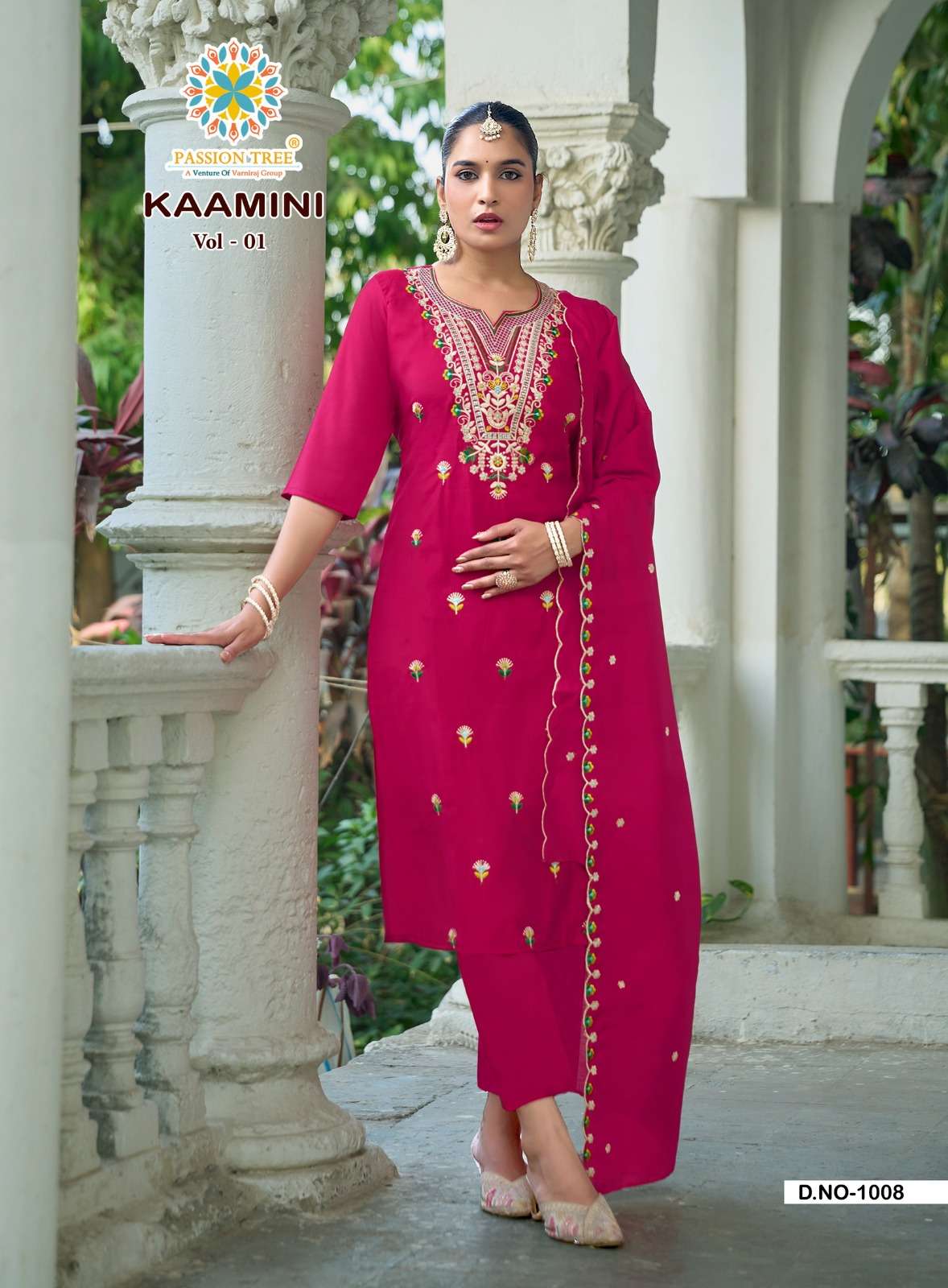 Passion Tree Kaamini Vol-1 Roman Silk Dress Material