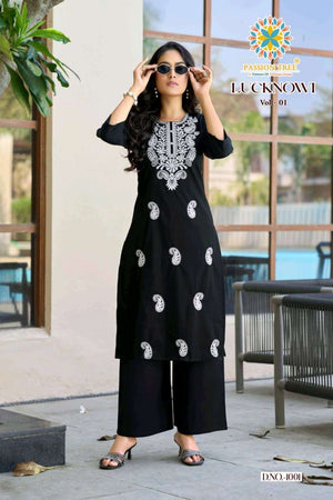 PASSION TREE LUCKNOWI VOL-1 Kurti Set Wholesale Catalogue