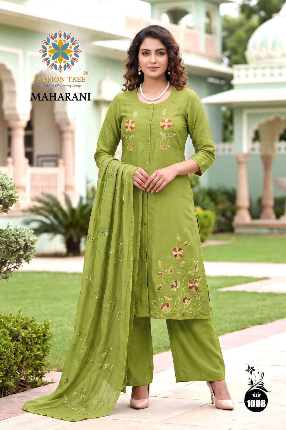 Passion Tree Maharani Vol-1 Silk Embroidery Chanderi Stitched Dresses