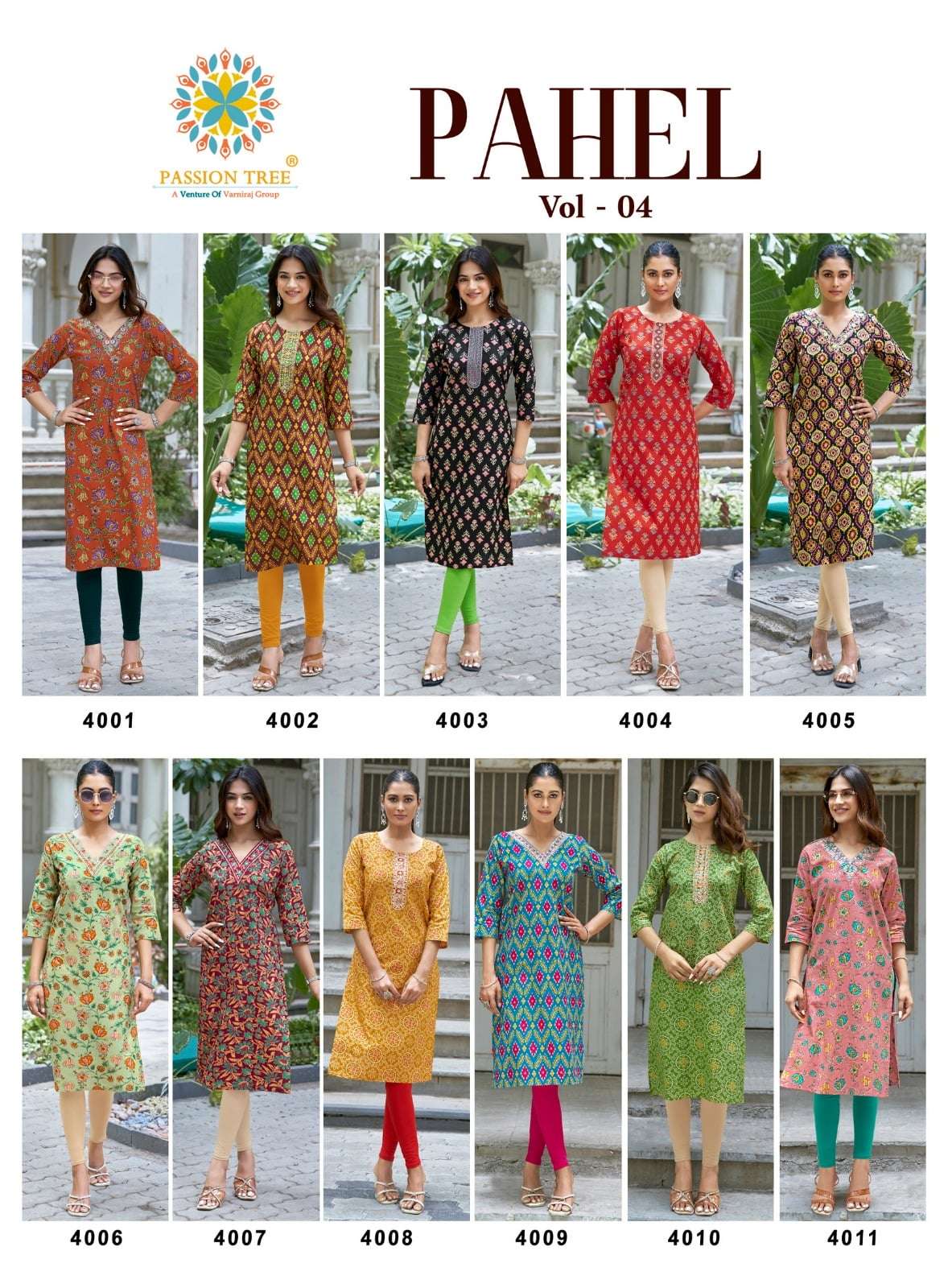 PASSION TREE PAHEL VOL-4 Cotton Printed Stitched Kurtis
