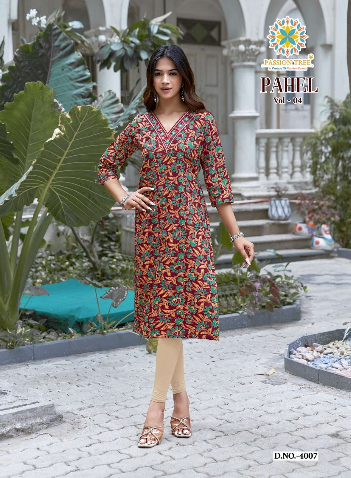 PASSION TREE PAHEL VOL-4 Cotton Printed Stitched Kurtis