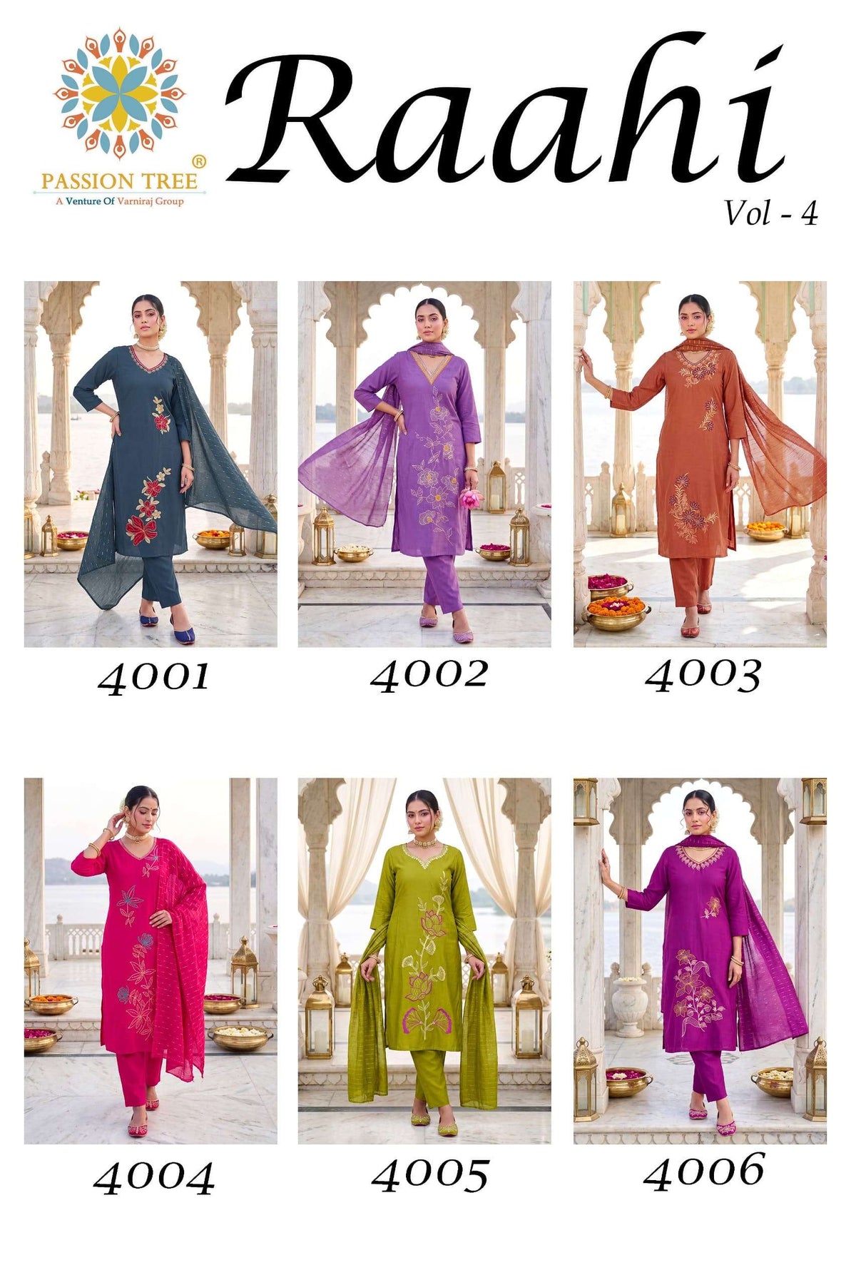 Passion Tree Raahi Vol-4 Roman Silk Embroidered Salwar Suit