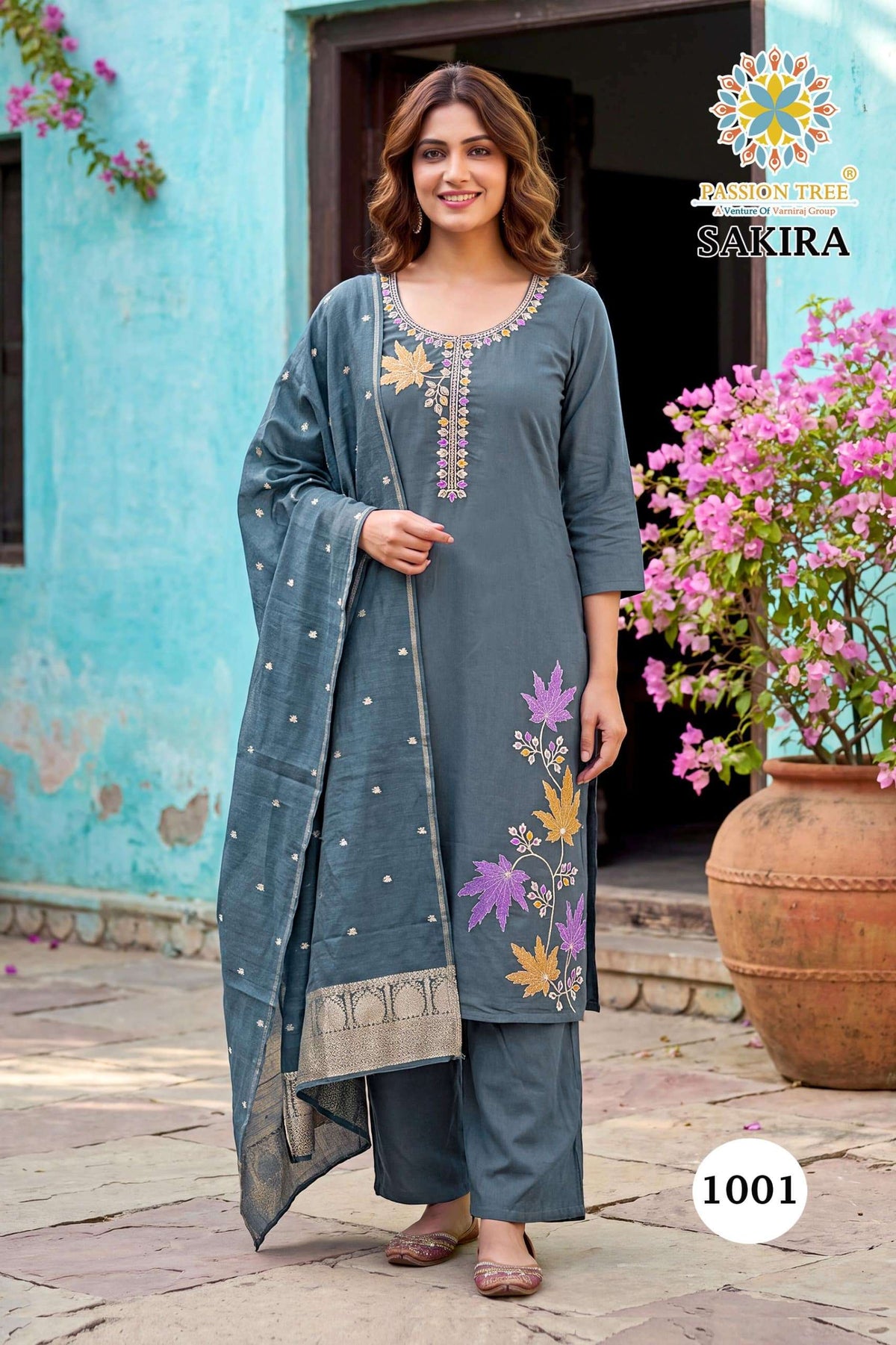 Passion Tree Sakira Vol-1 Roman Silk Salwar Suit Set