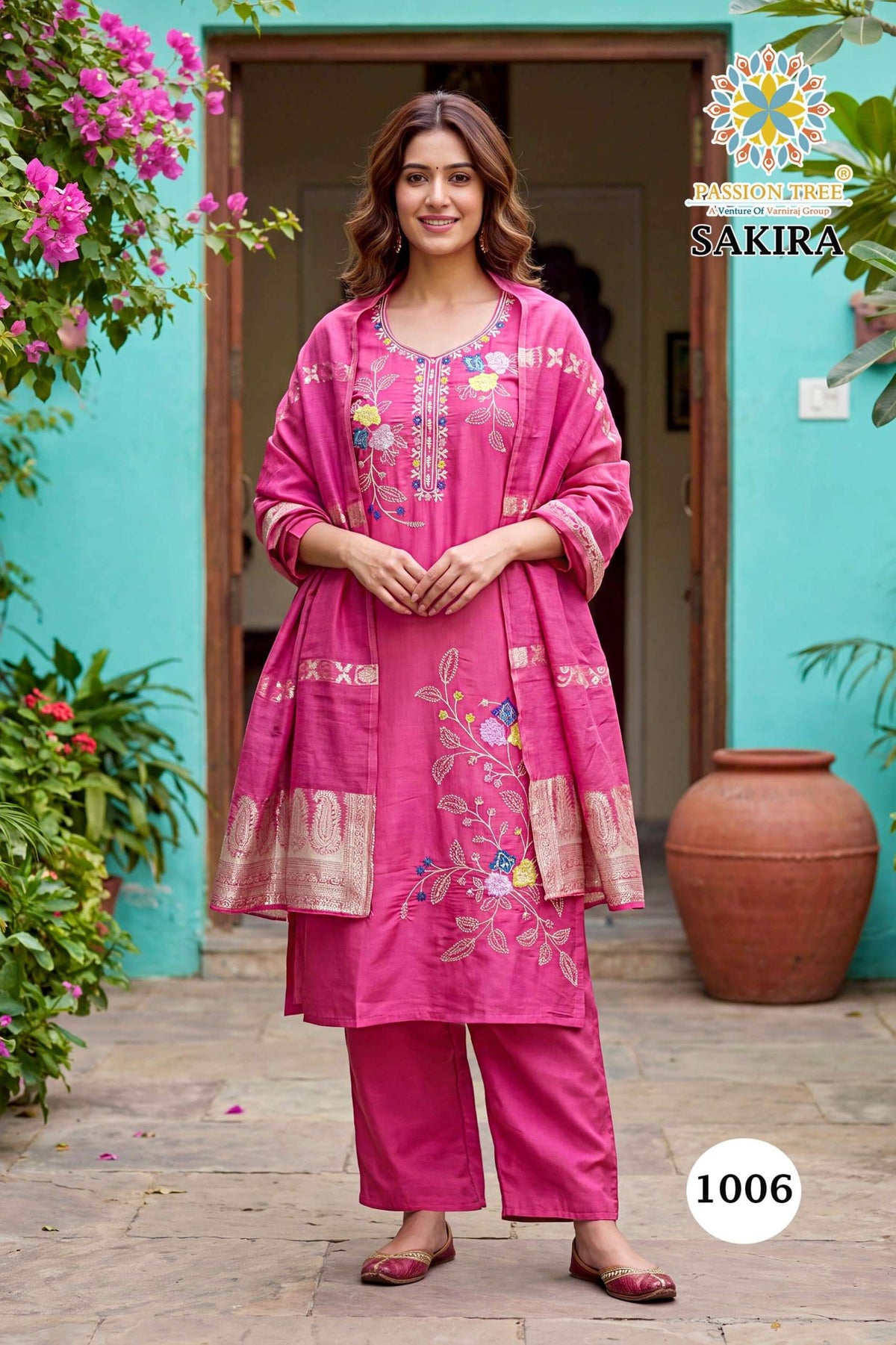 Passion Tree Sakira Vol-1 Roman Silk Salwar Suit Set