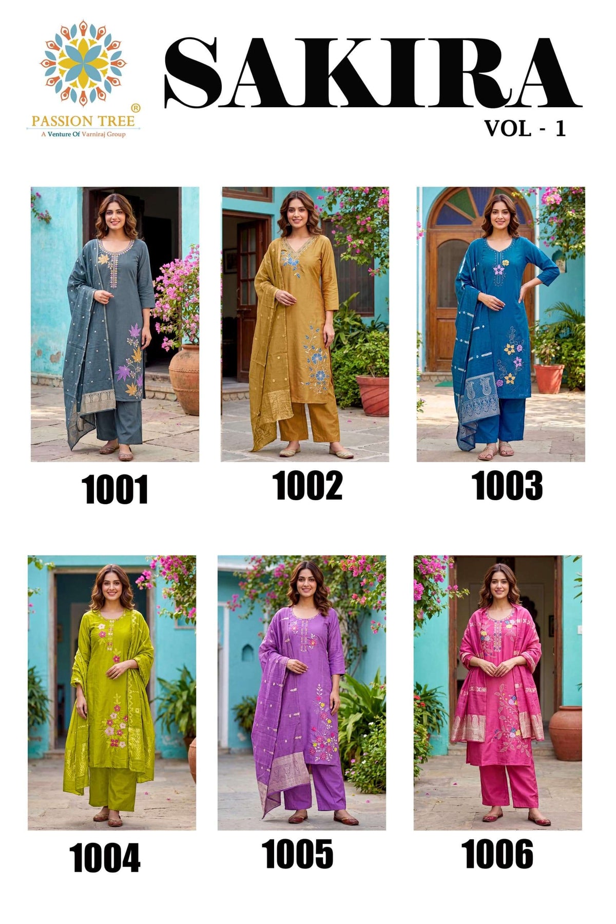 Passion Tree Sakira Vol-1 Roman Silk Salwar Suit Set