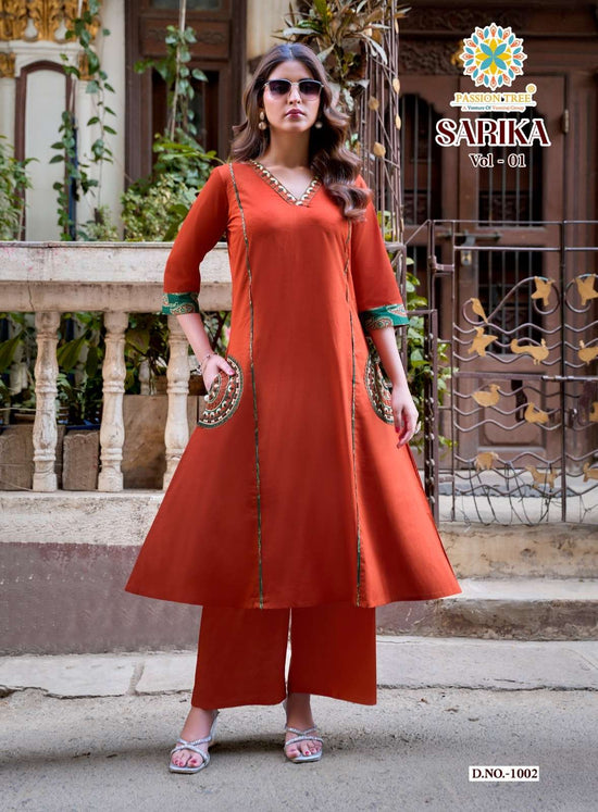 Passion Tree Sarika Vol - 1 Cotton Kurti Pant Set Wholesale Surat India - Amrah Wholesale