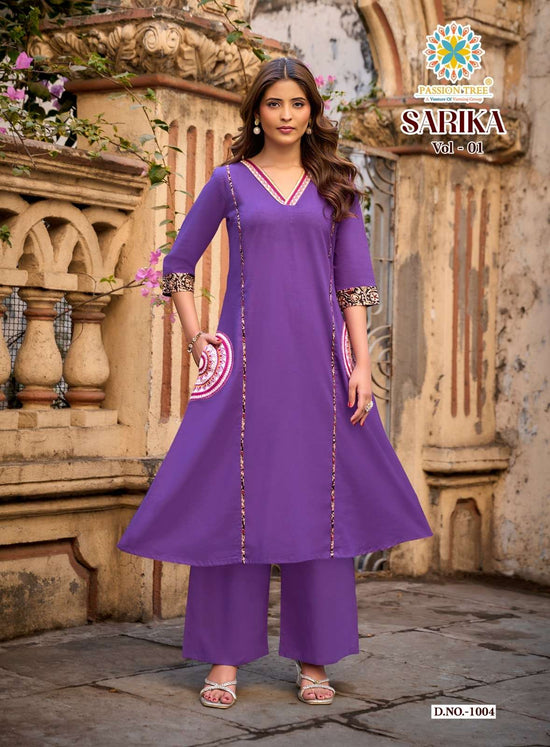 Passion Tree Sarika Vol - 1 Cotton Kurti Pant Set Wholesale Surat India - Amrah Wholesale