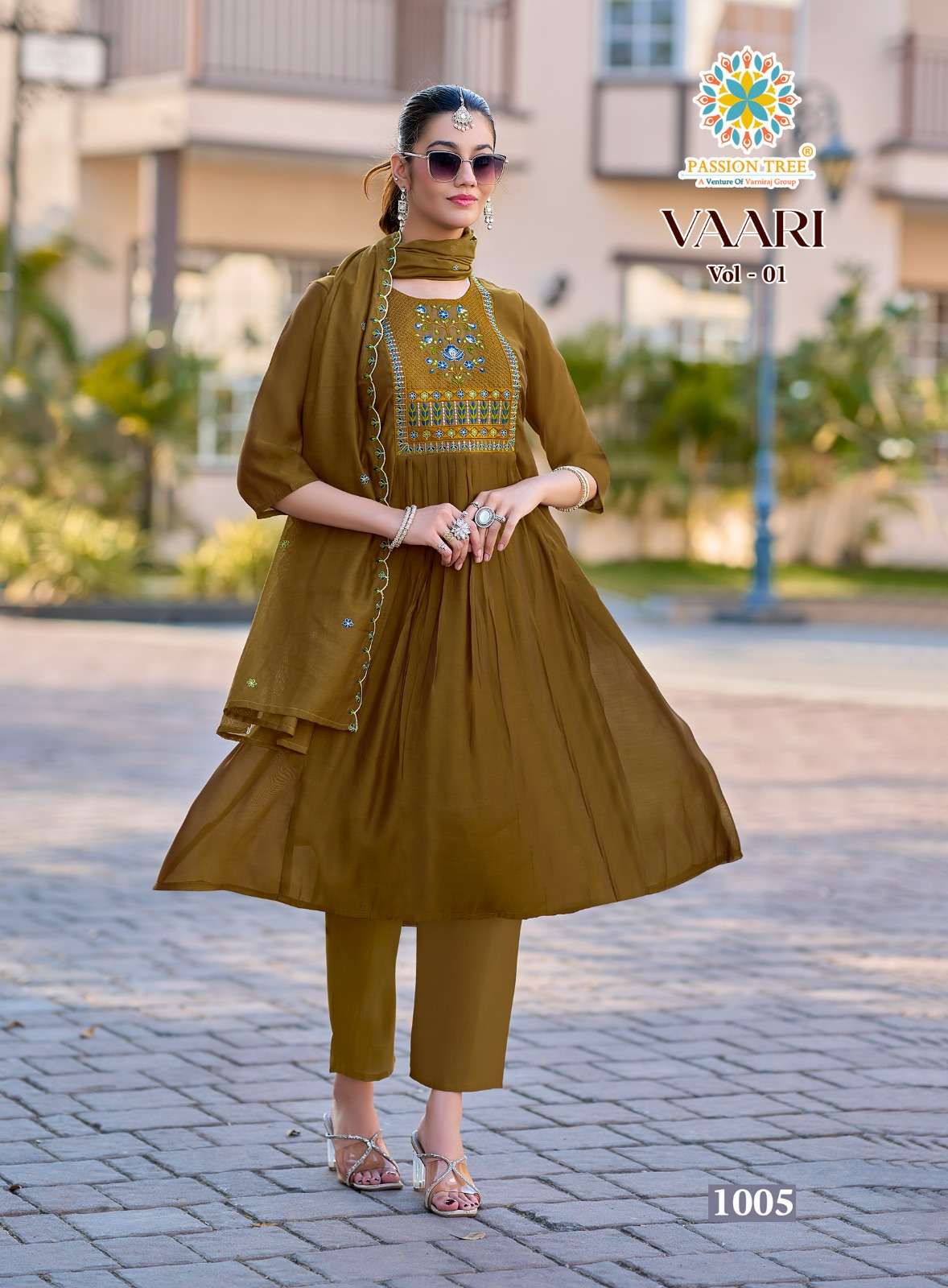 Passion Tree Vaari Vol - 1 Mal Chanderi Dress Material Wholesale Surat - Amrah Wholesale