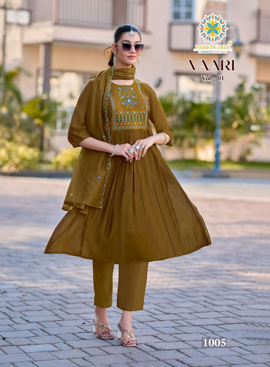 Passion Tree Vaari Vol - 1 Mal Chanderi Dress Material Wholesale Surat - Amrah Wholesale