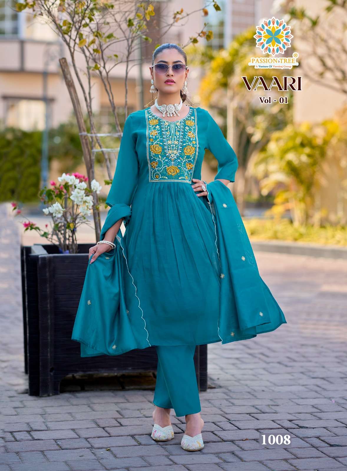 Passion Tree Vaari Vol - 1 Mal Chanderi Dress Material Wholesale Surat - Amrah Wholesale