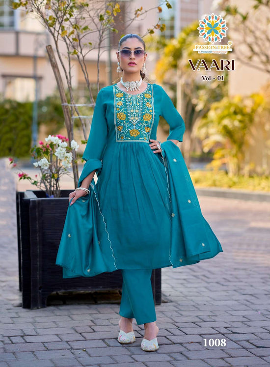 Passion Tree Vaari Vol - 1 Mal Chanderi Dress Material Wholesale Surat - Amrah Wholesale