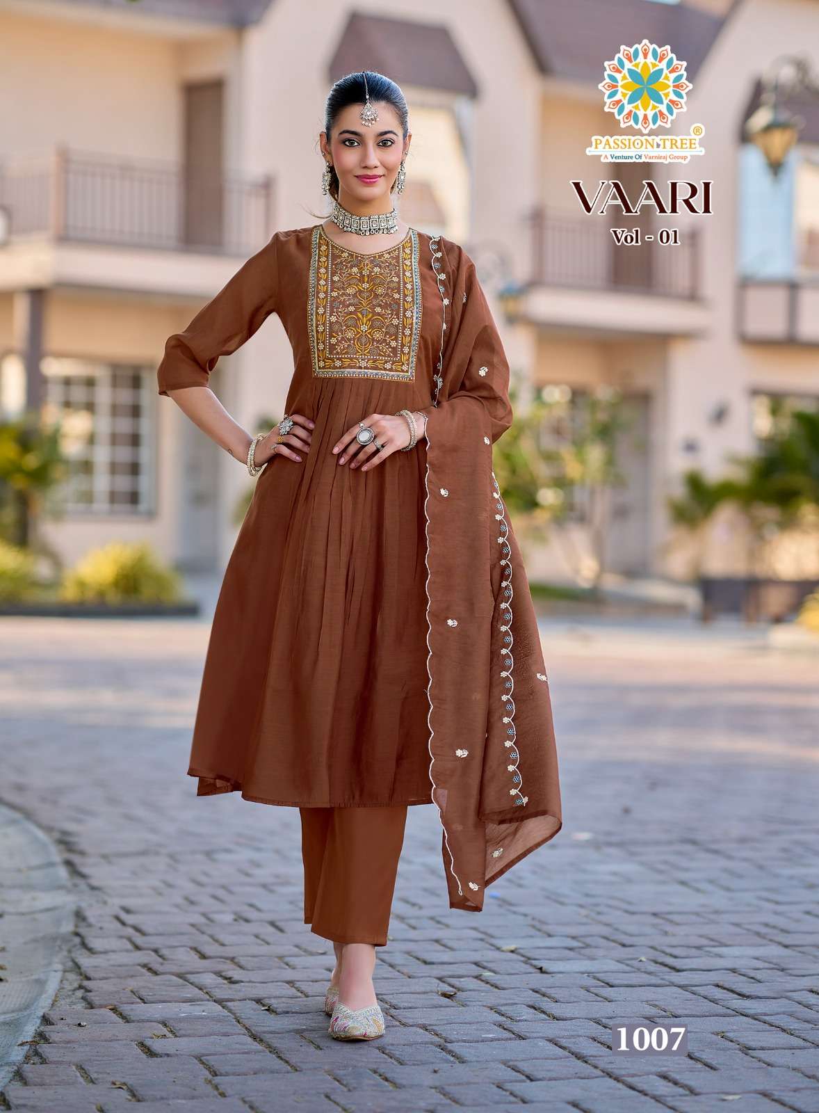 Passion Tree Vaari Vol - 1 Mal Chanderi Dress Material Wholesale Surat - Amrah Wholesale