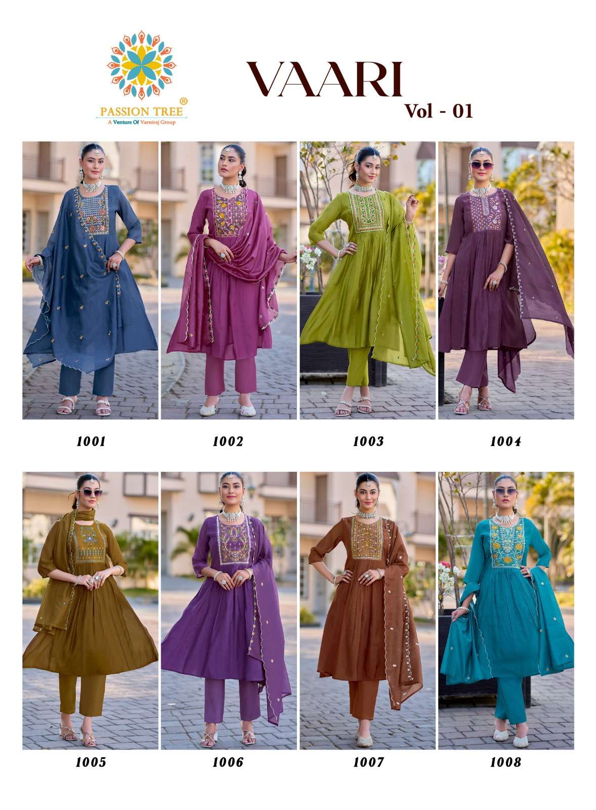 Passion Tree Vaari Vol - 1 Mal Chanderi Dress Material Wholesale Surat - Amrah Wholesale